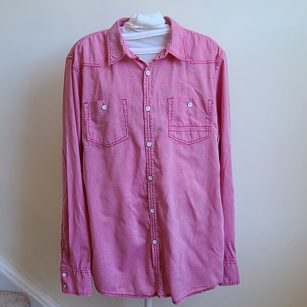 Red Button Down Shirt
